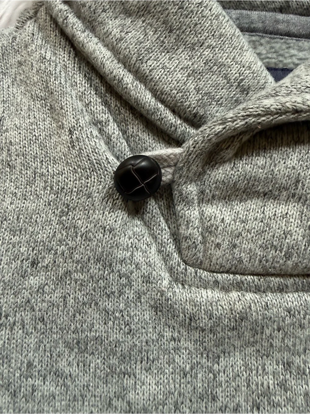 Kids Shawl Collar Fleece Pullover - Gray